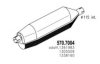 SCANI 1361983 Middle-/End Silencer